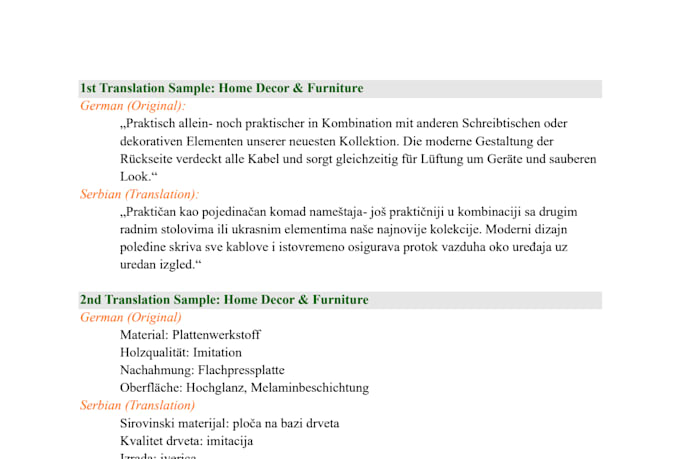 professionally translate german to serbian and vice versa